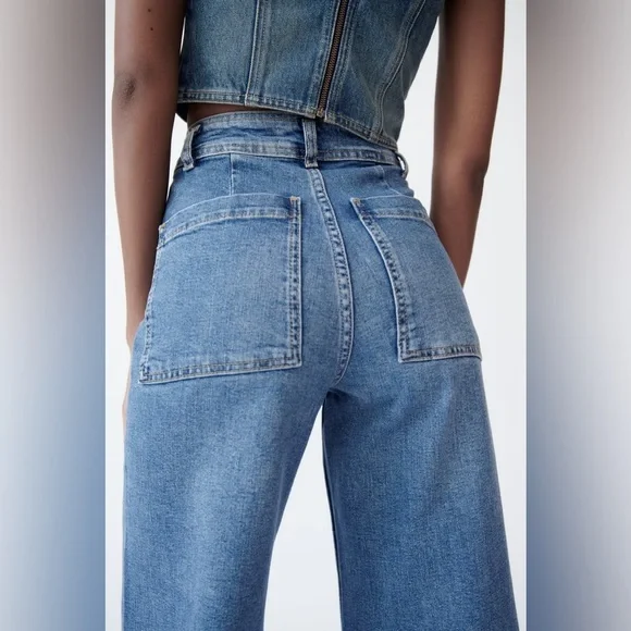 ZARA // The Marine Straight in medium blue - Picture 4 of 6